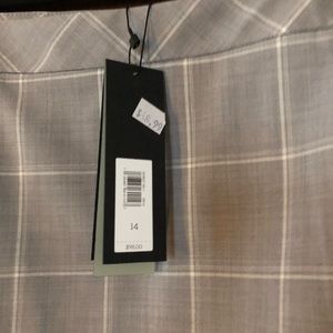 Banana Republic Skirt plaid lined size 14 NWT Machine washable stretch wool